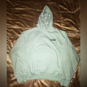 🐸PINK Victoria's Secret Light Green Ski Hoodie